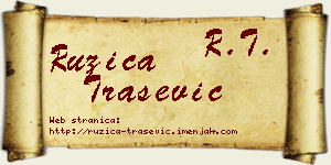 Ružica Trašević vizit kartica